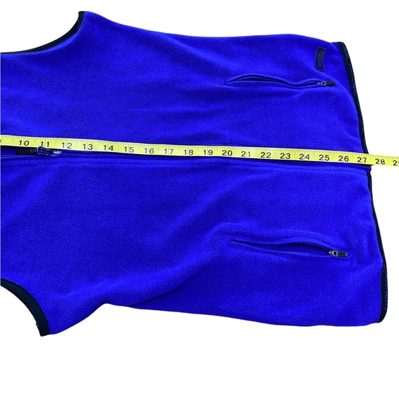 Calvin Klein Purple fleece Cute Warm vest zipped sleeveless jacket women Small - Picture 8 of 9